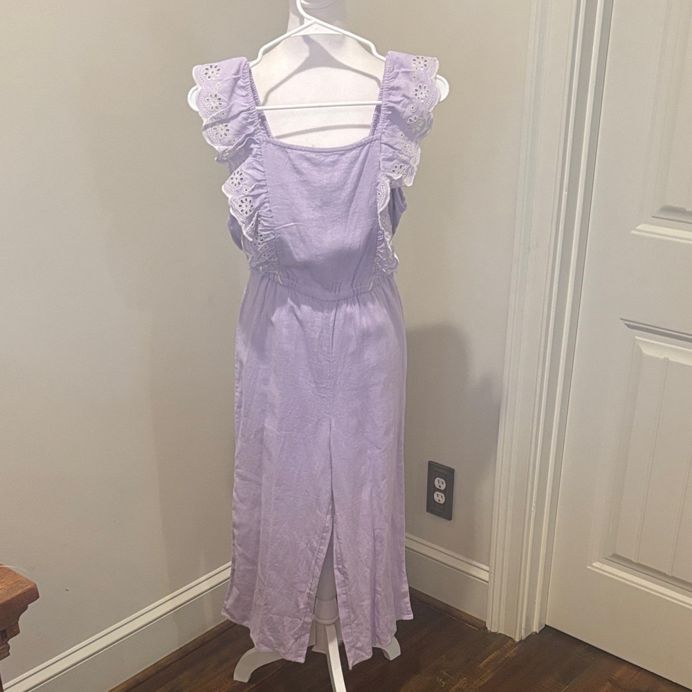 Old Navy Lavender jumpsuit with Ruffle Detail